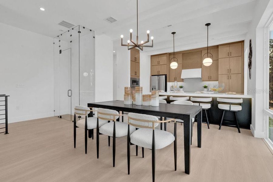 Furnished interior view inside a new home in , Orlando (Image 9).