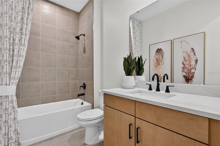 Furnished interior view inside a new home in Pasadena Ridge Master, Dade City (Image 25).