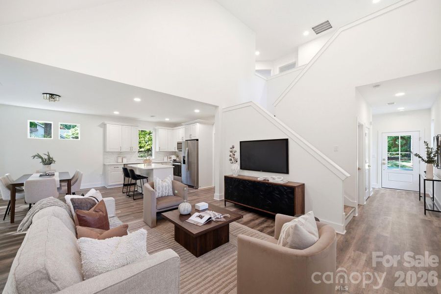 Furnished interior view inside a new home in , Charlotte (Image 31).
