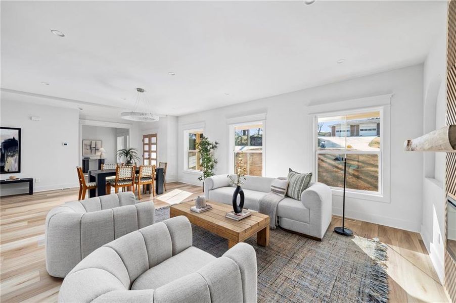 Furnished interior view inside a new home in , Duluth (Image 9).