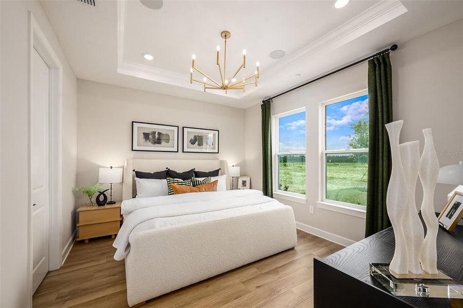 Furnished interior view inside a new home in Esplanade at Wellen Park, Englewood (Image 17).