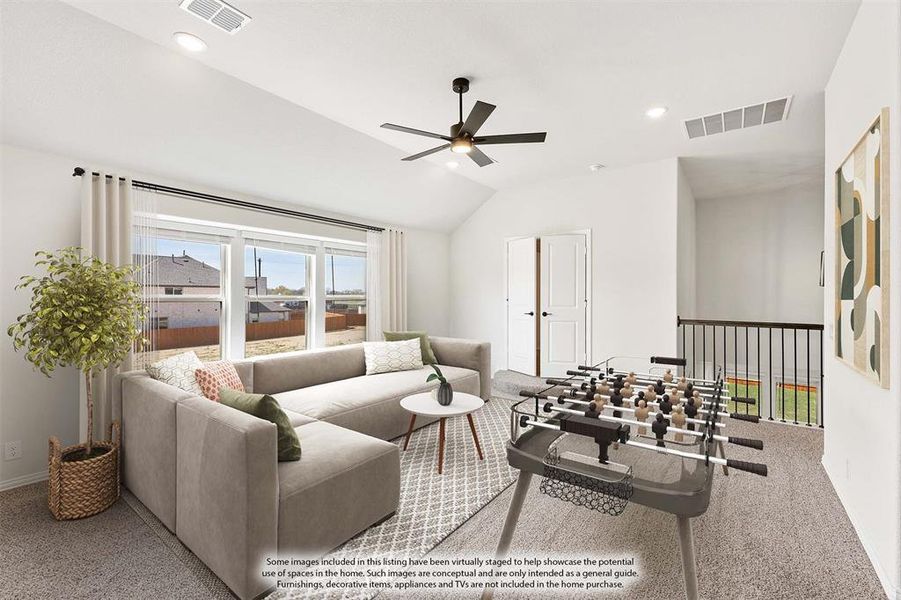 Furnished interior view inside a new home in Glenwood Meadows, Argyle (Image 29). Furnished interior view inside a new home in Glenwood Meadows, Argyle (Image 29).