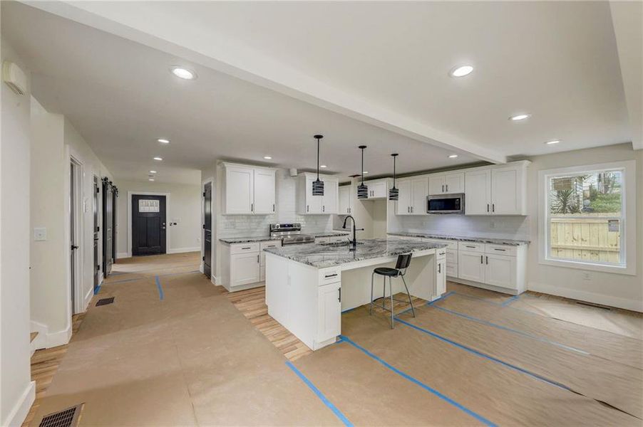 Furnished interior view inside a new home in , Atlanta (Image 7). Furnished interior view inside a new home in , Atlanta (Image 7).