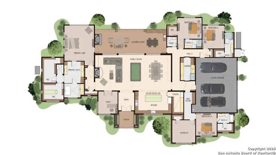 2D floor plan layout of this home in , Boerne, TX (Image 2).