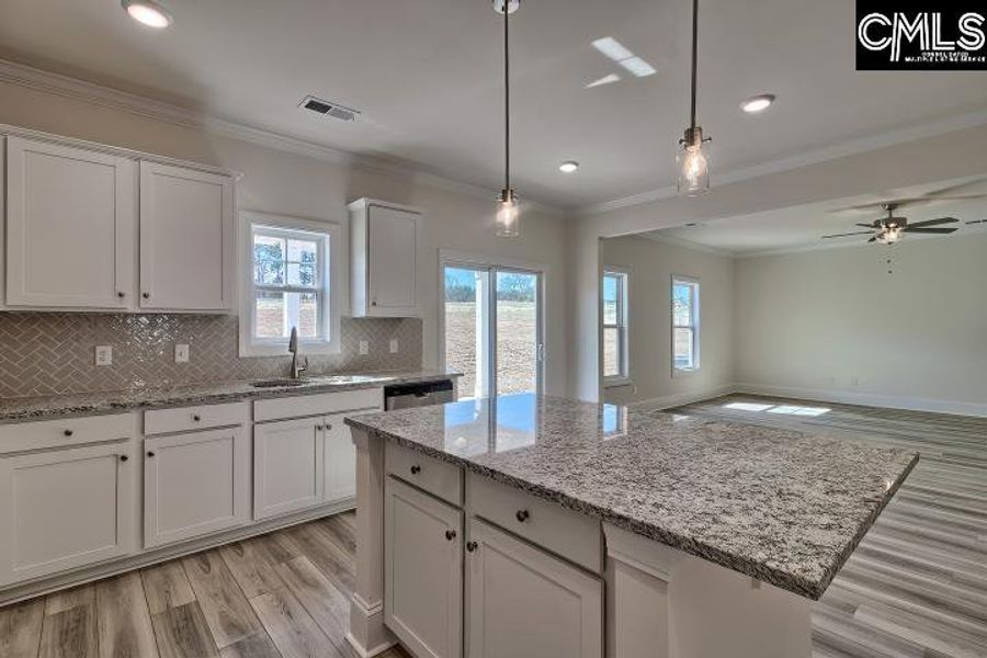 Furnished interior view inside a new home in Cottages at Roofs Pond, West Columbia (Image 6).