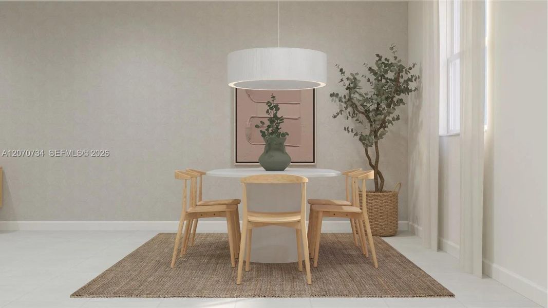 Furnished interior view inside a new home in , Miami (Image 6). Furnished interior view inside a new home in , Miami (Image 6).
