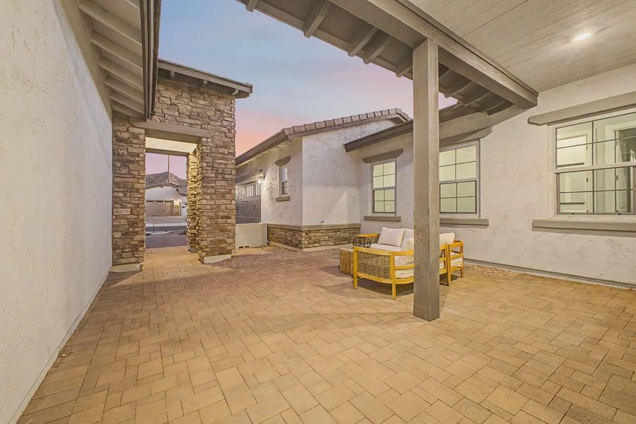 Exterior details and patio area of a home in Bellero Estates, Queen Creek (Image 4).