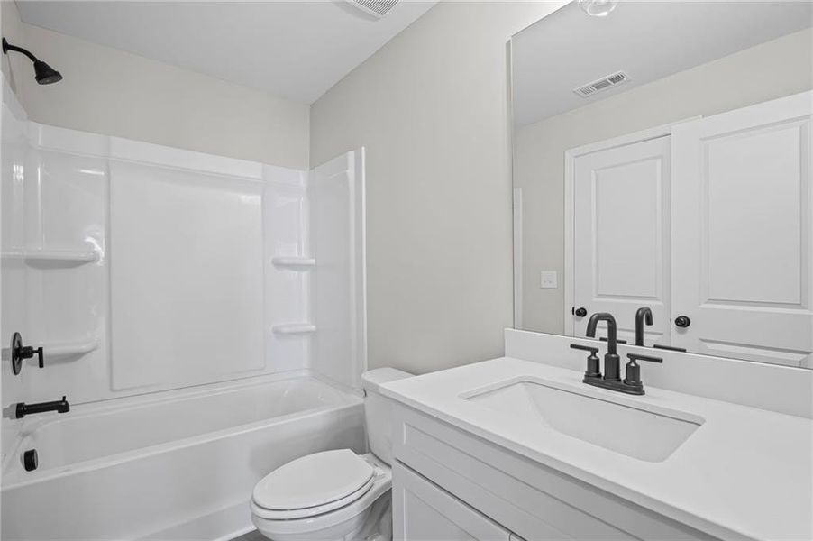 Furnished interior view inside a new home in The Village at River Green, Canton (Image 10).