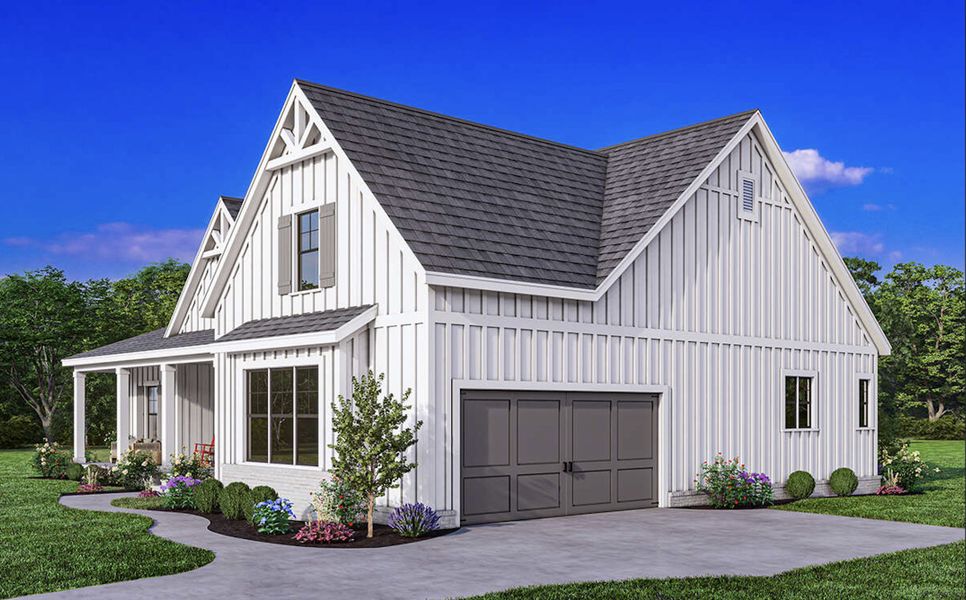 Representative exterior photo of a completed home built from the Thatcher by Zeal Home Builders in Monarch Manor, Poolville, TX (Image 24). Representative exterior photo of a completed home built from the Thatcher by Zeal Home Builders in Monarch Manor, Poolville, TX (Image 24).