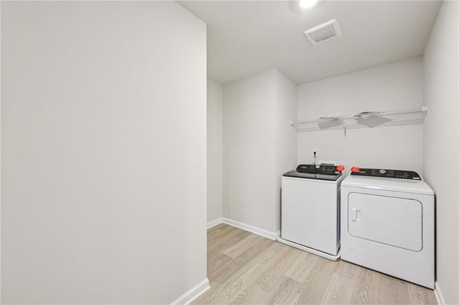 Furnished interior view inside a new home in Parkside at Grayson, Grayson (Image 10).