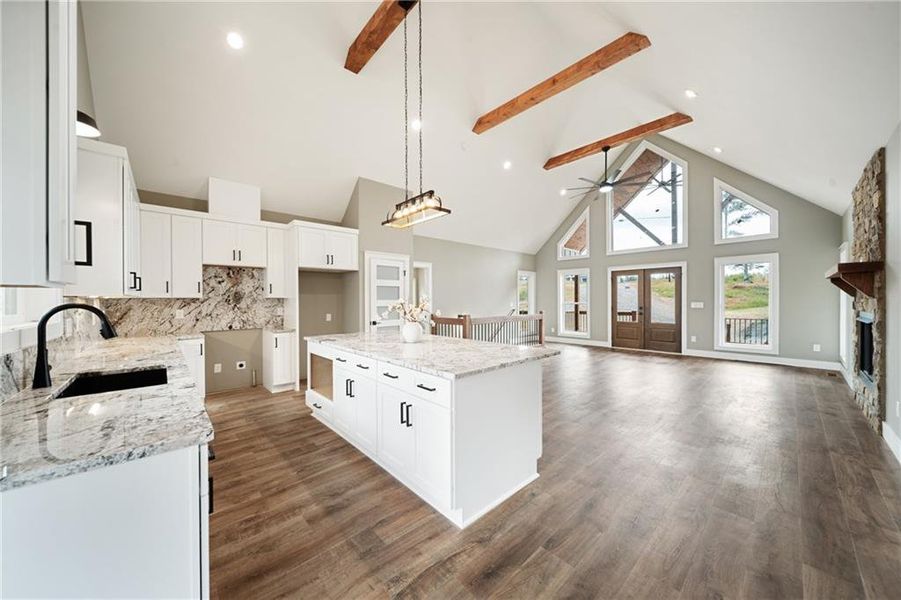 Furnished interior view inside a new home in , Talking Rock (Image 12).