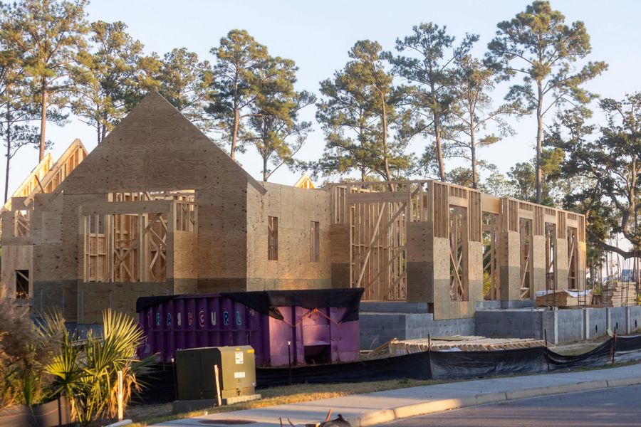 In-progress construction of a new home in , Charleston, SC (Image 48).