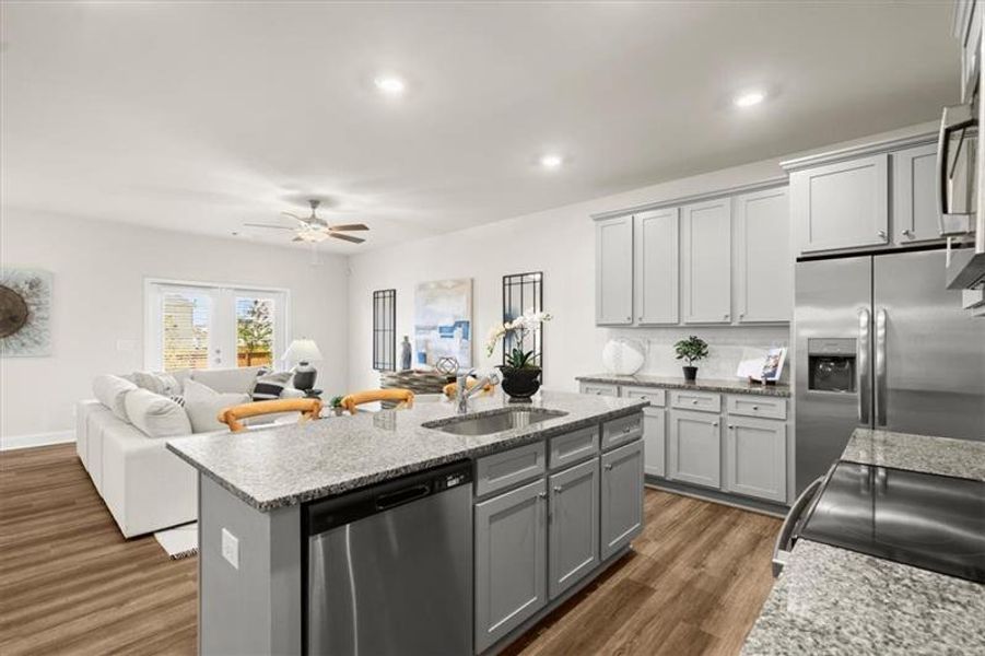 Furnished interior view inside a new home in , Dacula (Image 13). Furnished interior view inside a new home in , Dacula (Image 13).