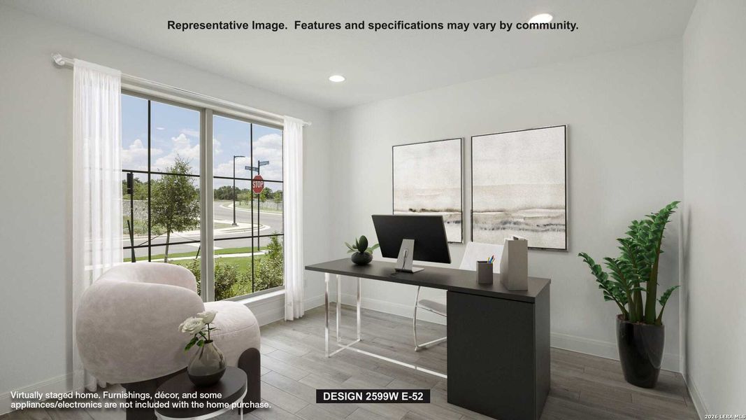 Furnished interior view inside a new home in Hidden Canyon, San Antonio (Image 5).
