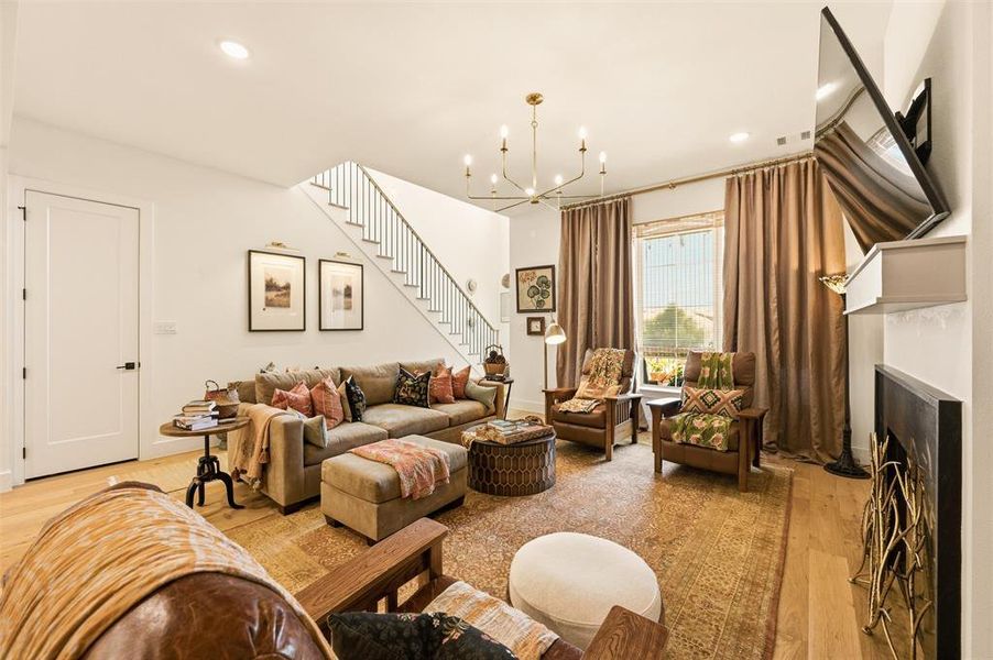 Furnished interior view inside a new home in , Aledo (Image 19).