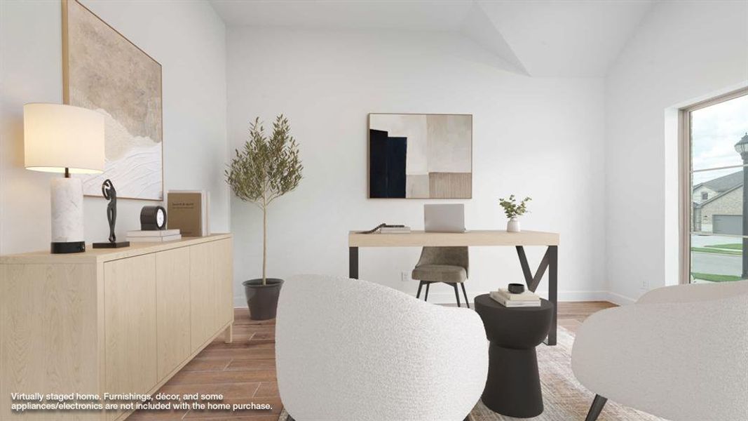 Furnished interior view inside a new home in Reunion 60'/70', Rhome (Image 10). Furnished interior view inside a new home in Reunion 60'/70', Rhome (Image 10).