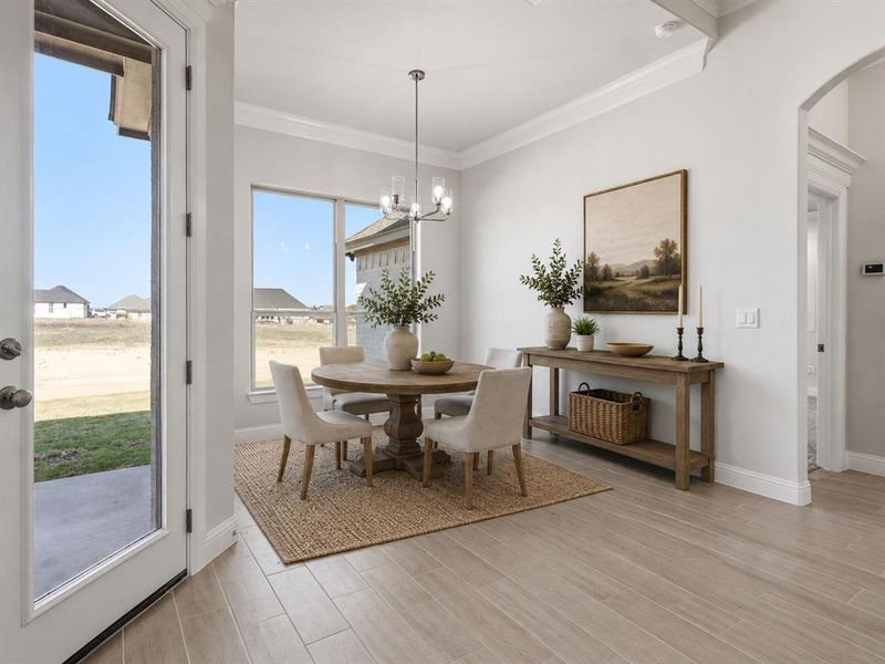 Virtually Staged Dining Area Virtually Staged Dining Area