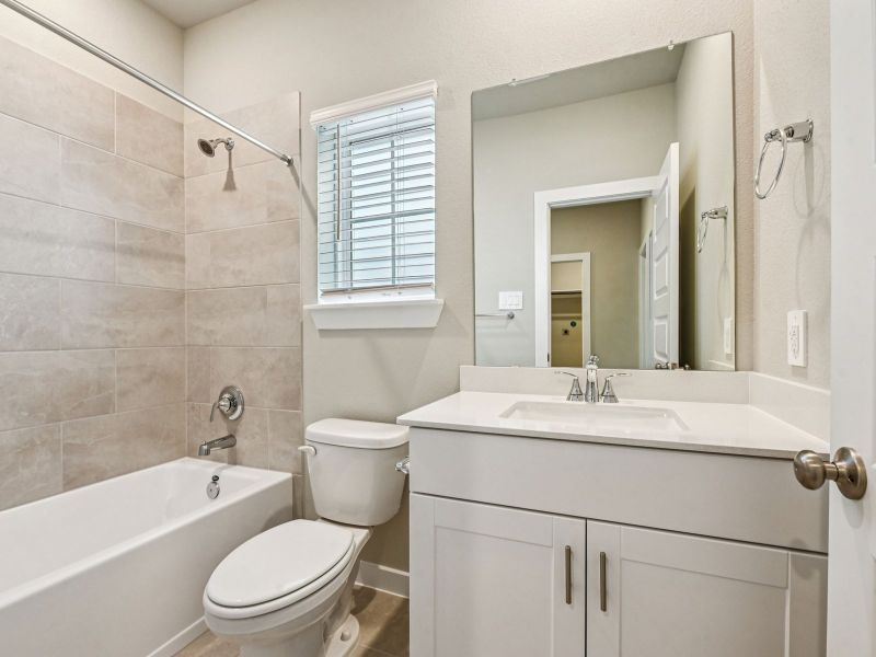 Furnished interior view inside a new home in Parkway Commons - City Series, Missouri City (Image 9). Furnished interior view inside a new home in Parkway Commons - City Series, Missouri City (Image 9).