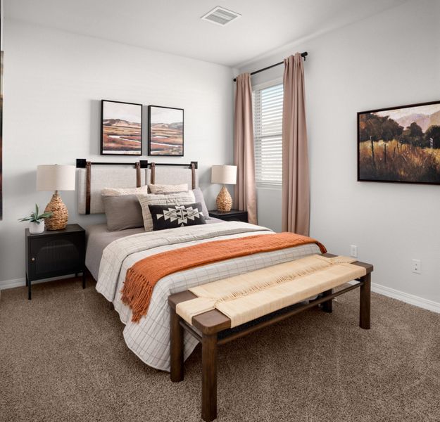 Representative furnished interior of a home built from the Texas Olive by View Homes in Campo Del Sol, El Paso (Image 14).