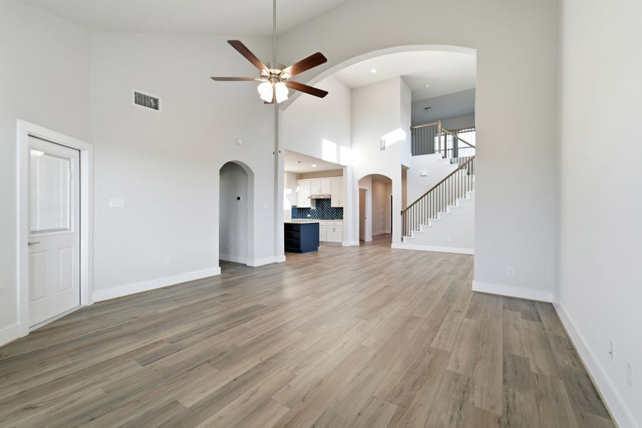 Spacious, unfurnished interior of a new home in The Woodlands at Medina Hills, Mico (Image 29). Spacious, unfurnished interior of a new home in The Woodlands at Medina Hills, Mico (Image 29).