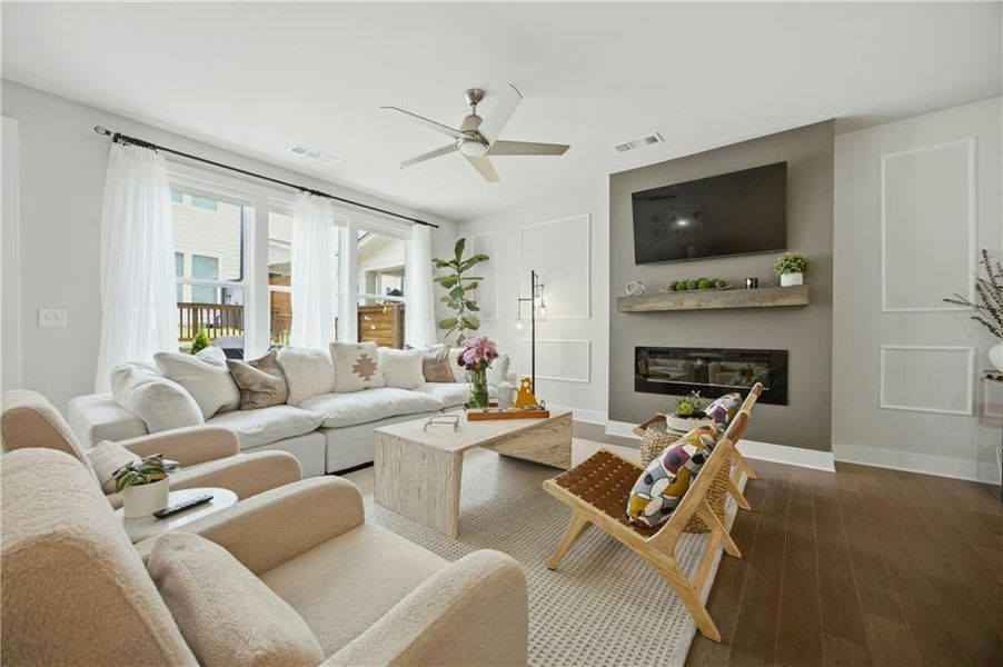 Furnished interior view inside a new home in , Cumming (Image 9).