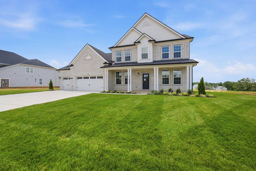 Front exterior of a new home in Aden Woods, Fairview, TN, highlighting curb appeal (Image 30).
