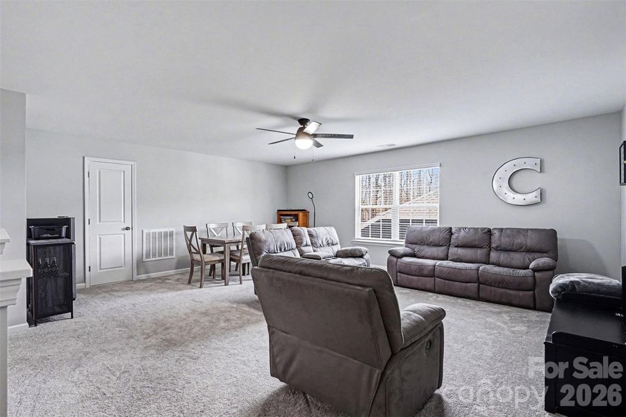Furnished interior view inside a new home in Falls Cove at Lake Norman, Troutman (Image 38).