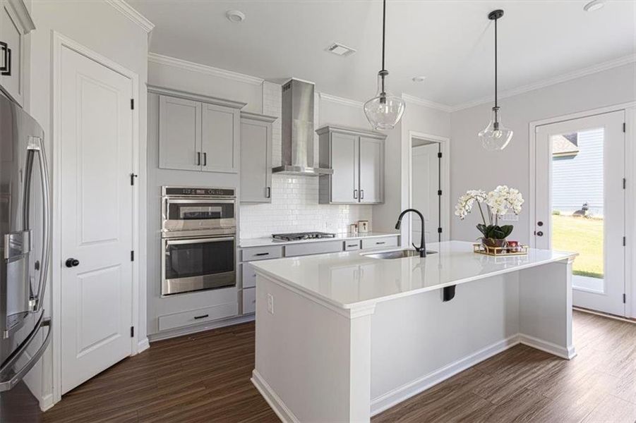 Furnished interior view inside a new home in Edgewater, Canton (Image 5).