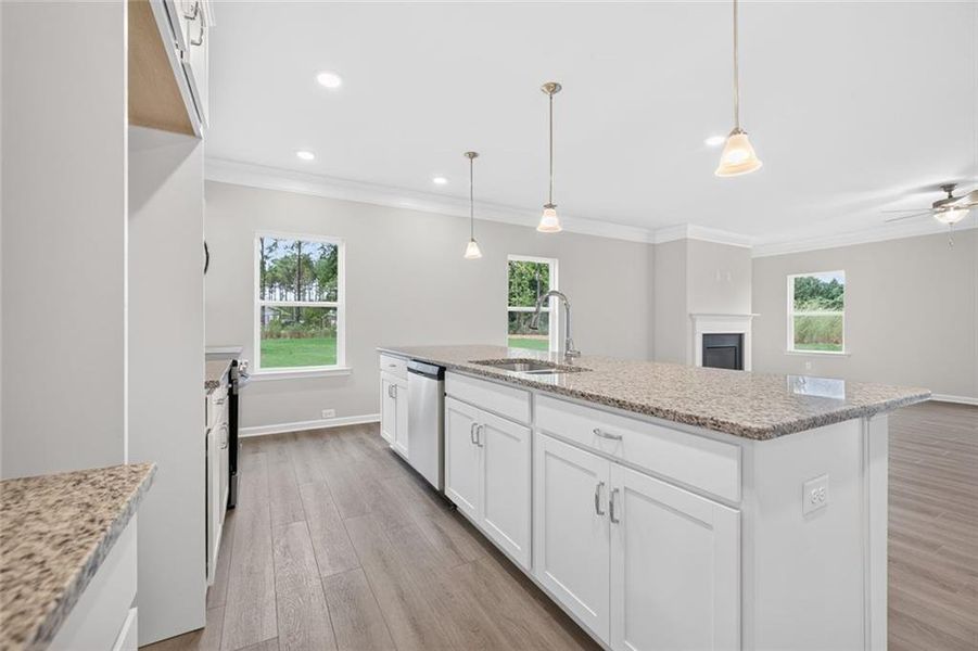 Furnished interior view inside a new home in Allen Manor, Hoschton (Image 5).