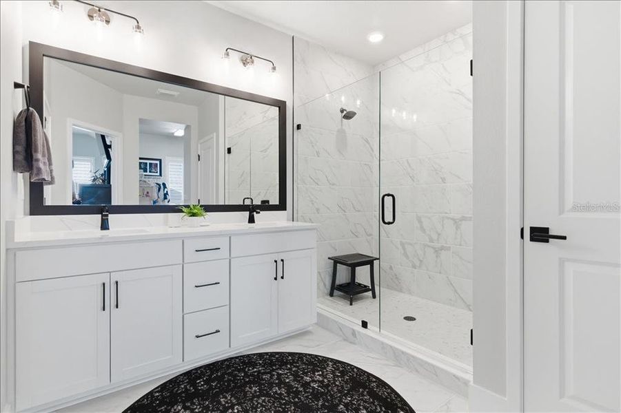 Furnished interior view inside a new home in , Sarasota (Image 37).