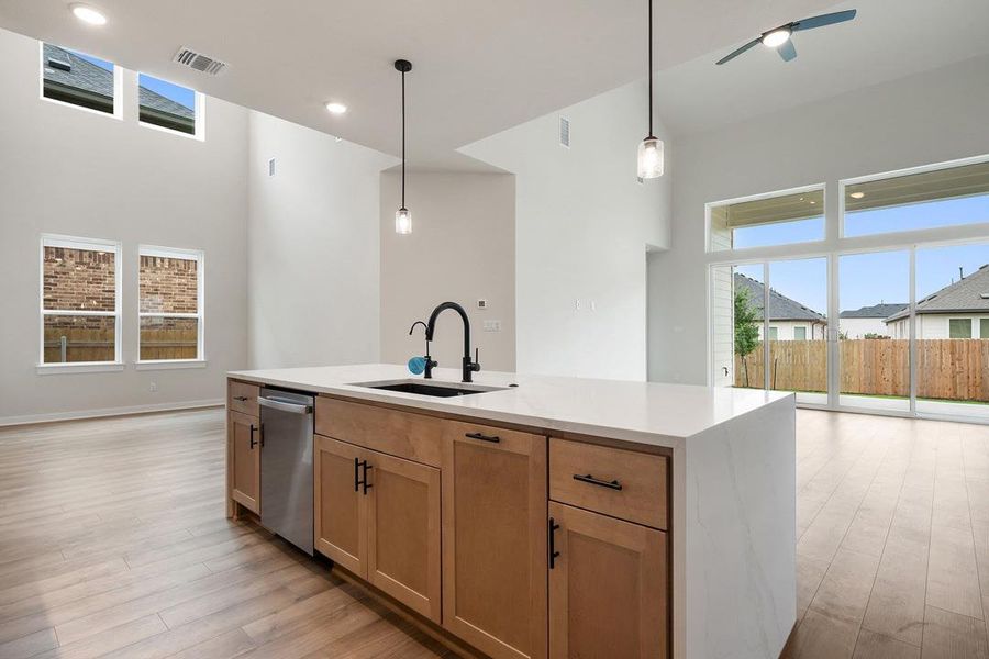 Furnished interior view inside a new home in Heritage, Dripping Springs (Image 12).