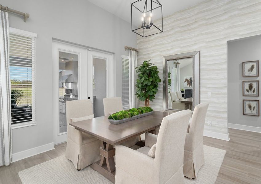 Spacious dining area located off the kitchen.
