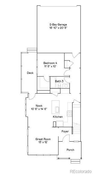 2D floor plan layout of this home in , Thornton, CO (Image 3).