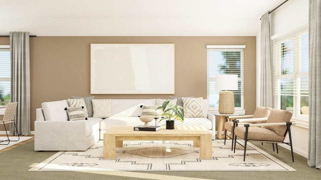 Furnished interior view inside a new home in Cotton Brook, Hutto (Image 10).