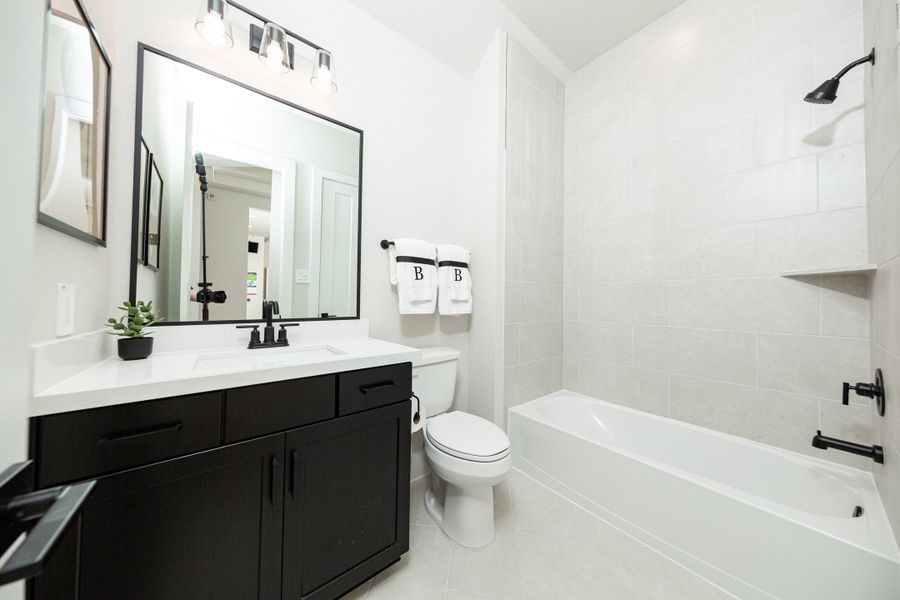 Representative furnished interior of a home built from the Reflection by Beazer Homes in Meridiana, Iowa Colony (Image 10).