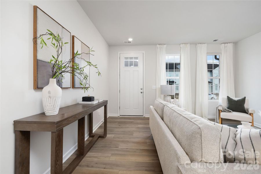 Furnished interior view inside a new home in Edgewood Preserve, Huntersville (Image 14).