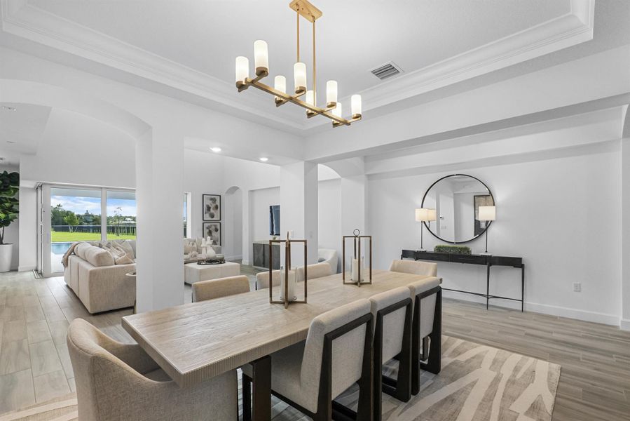 Furnished interior view inside a new home in , Jupiter (Image 34).