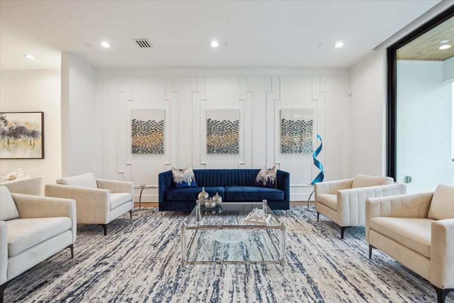 Furnished interior view inside a new home in , Houston (Image 9).