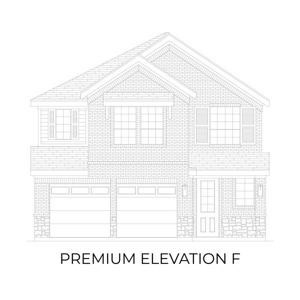 Representative rendering of the exterior for the Truman Select F by First Texas Homes (Image 9).