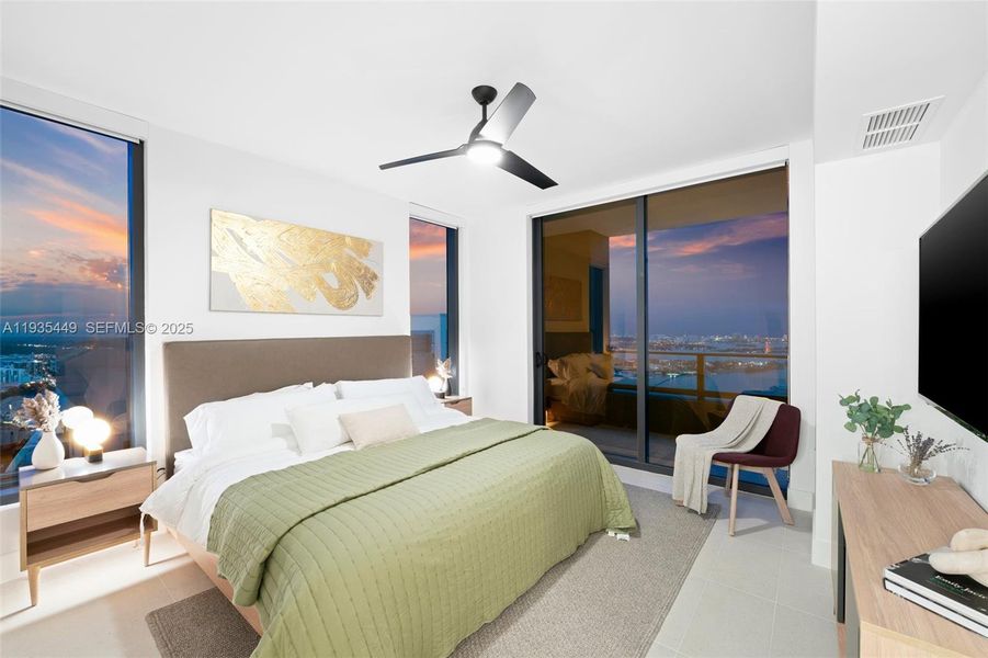 Furnished interior view inside a new home in , Miami (Image 5).