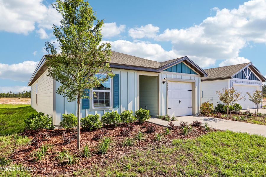 Front exterior of a new home in , Jacksonville, FL, highlighting curb appeal (Image 17).