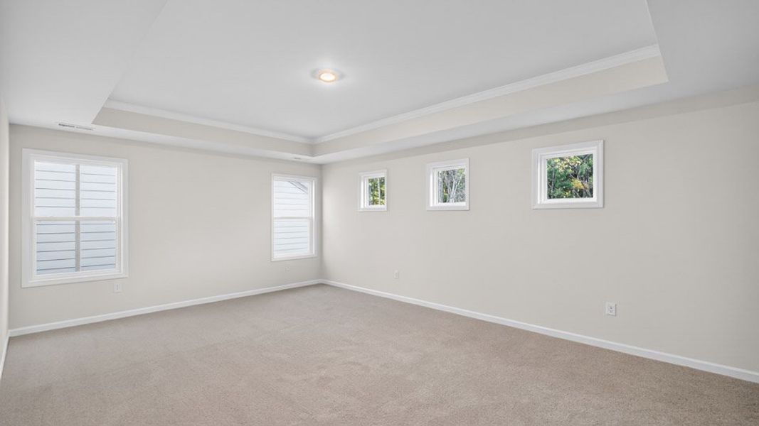 Representative unfurnished interior of a home built from the LAWSON by D.R. Horton in Horton Park, Apex (Image 21).