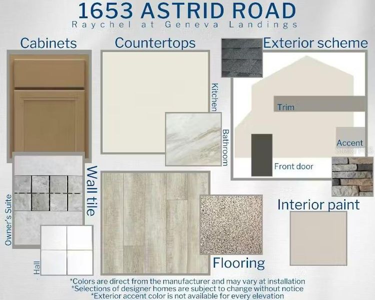 Sample of building materials used in homes in Geneva Landings, Davenport (Image 3).