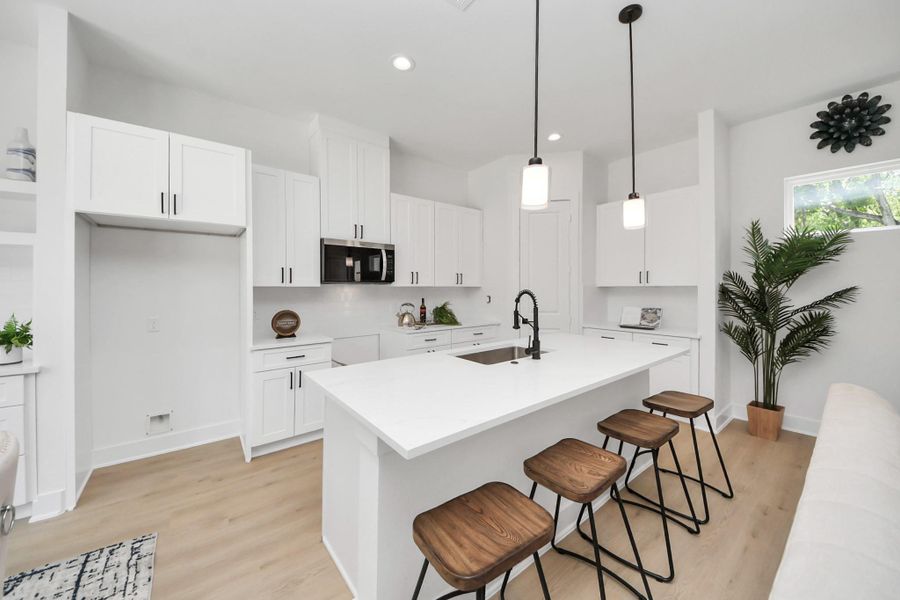 Furnished interior view inside a new home in , Houston (Image 36).