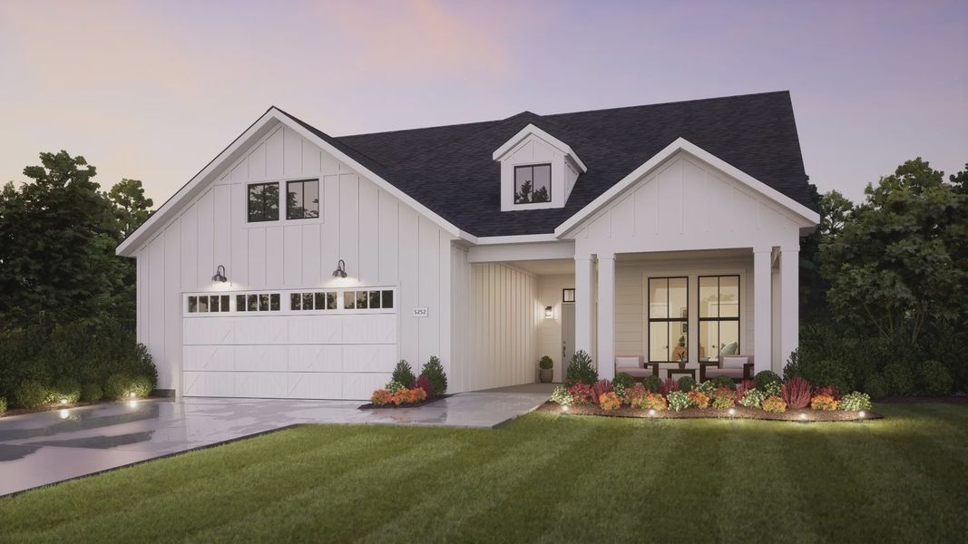 Representative exterior photo of a completed home built from the Torino by Epcon Communities in The Courtyards at Franklin Road, Murfreesboro, TN (Image 26).