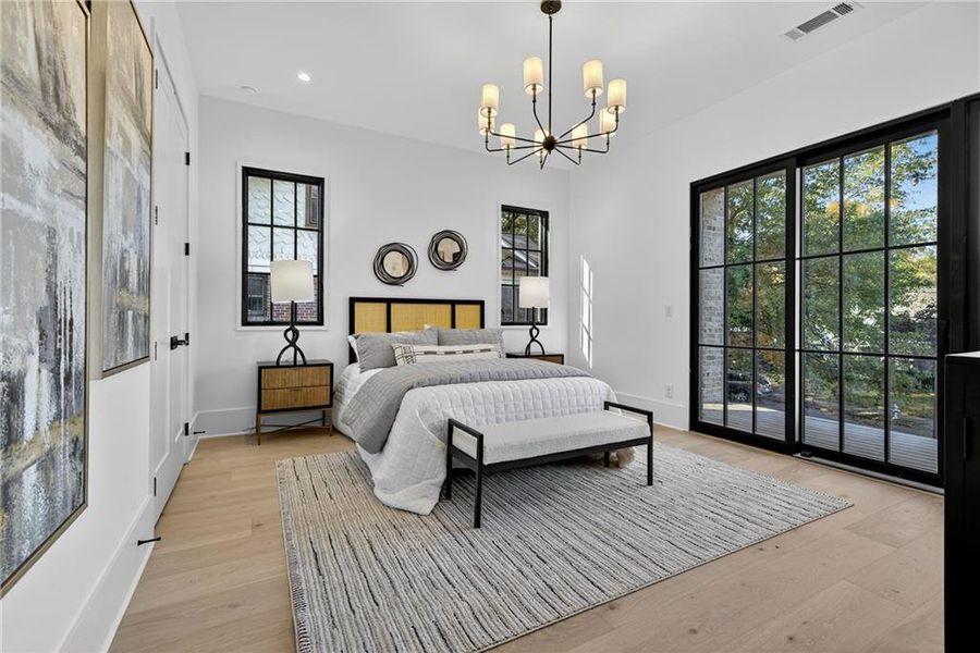 Furnished interior view inside a new home in , Atlanta (Image 52).