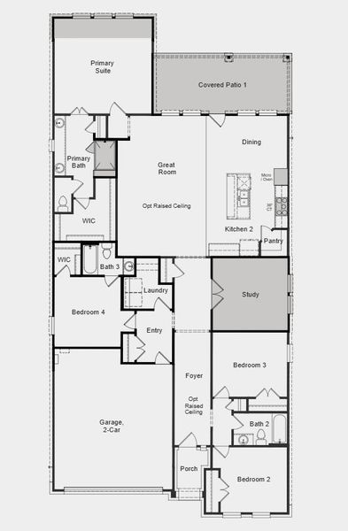 Additional highlights include: gourmet kitchen, extended primary suite, covered outdoor living, a study, mudset shower at primary bath and a fourth bedroom. Additional highlights include: gourmet kitchen, extended primary suite, covered outdoor living, a study, mudset shower at primary bath and a fourth bedroom.