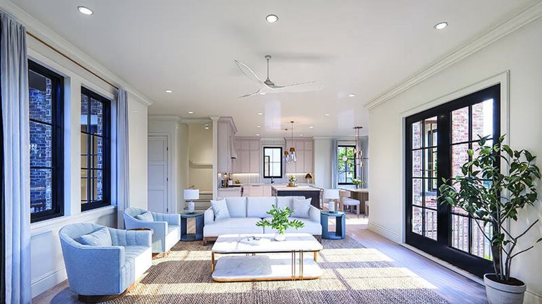 Furnished interior view inside a new home in , Mount Pleasant (Image 11).