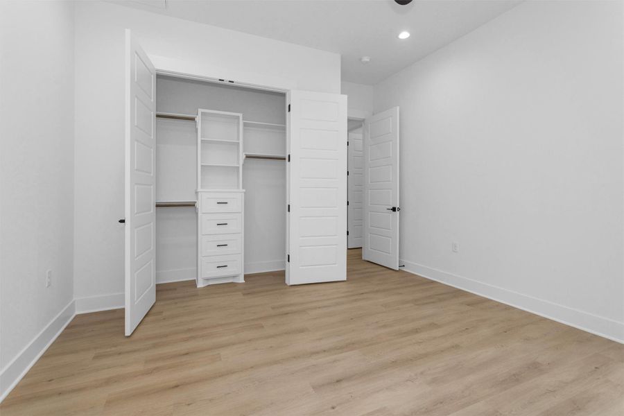 All guest closets have built ins.