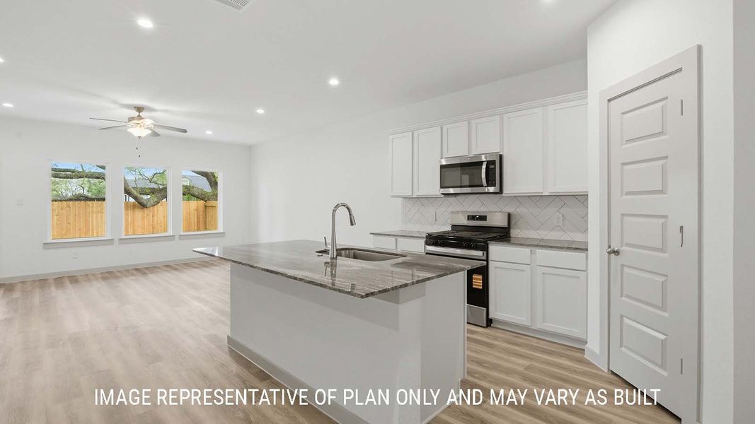 Representative furnished interior of a home built from the Mitchell by D.R. Horton in China Grove, China (Image 4).
